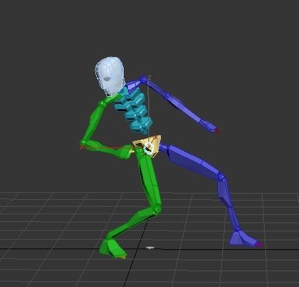 32帧pose 包括各种受击pose+击倒+站起pose