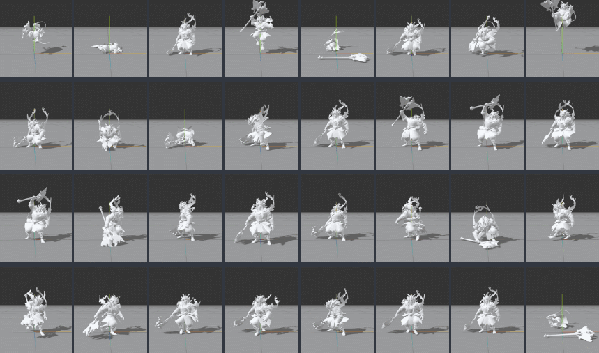 七骑士BOSSOni 壮汉58个BIP动作
