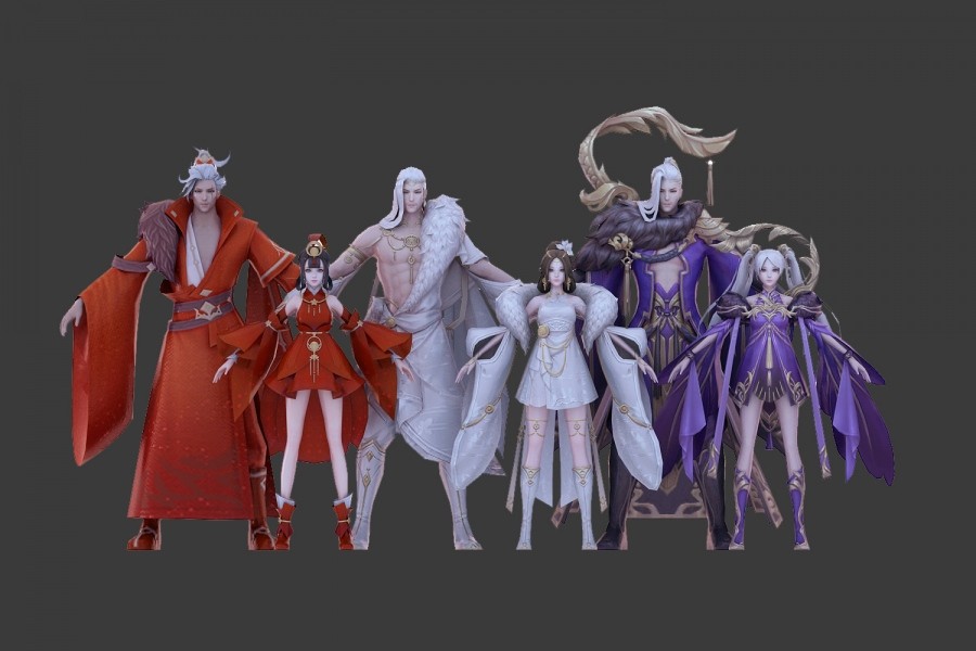 精品游戏人物3D模型