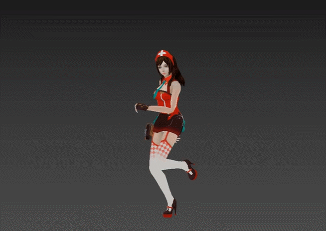 跳舞的美女模型