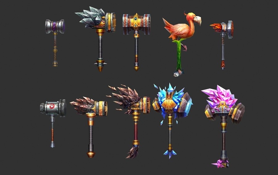 锤子游戏武器模型合集