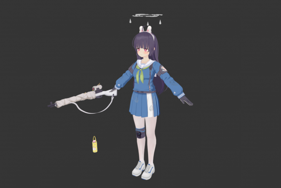 垃姬兔模型绑定