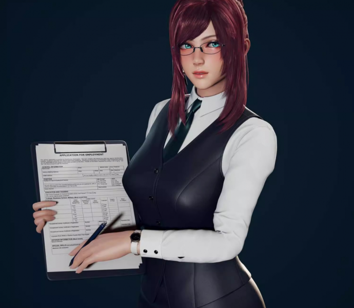 UE4虚幻5 女性白领人物角色模型Primrose Office Lady Game Ready