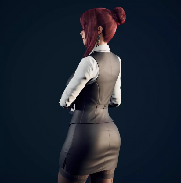 UE4虚幻5 女性白领人物角色模型Primrose Office Lady Game Ready