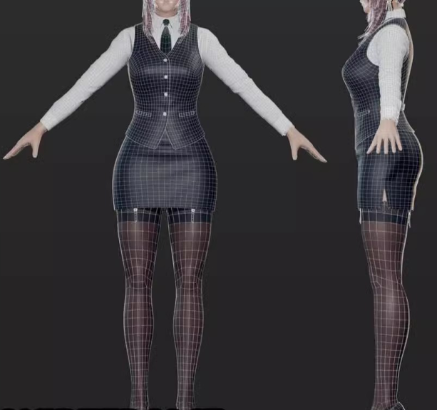 UE4虚幻5 女性白领人物角色模型Primrose Office Lady Game Ready