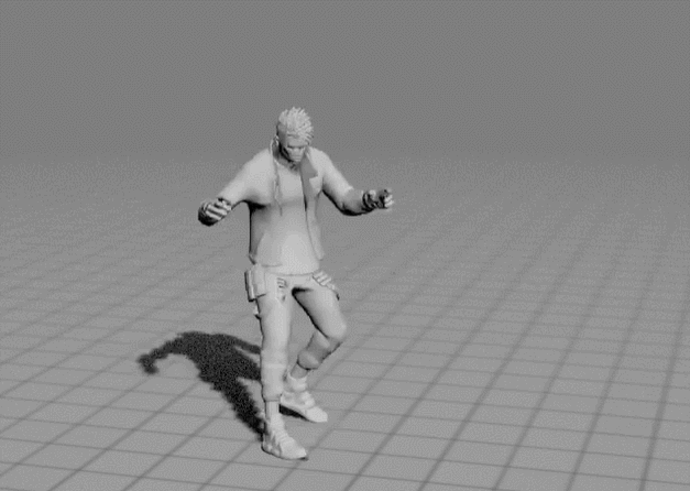 游戏男动作模型