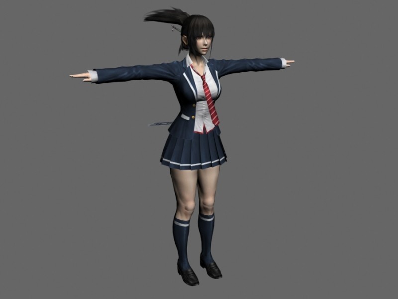 JK女孩模型下载
