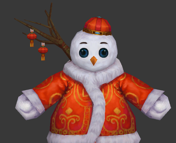 手绘雪人模型