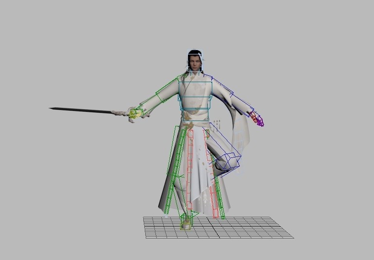 3d游戏古装男人模型
