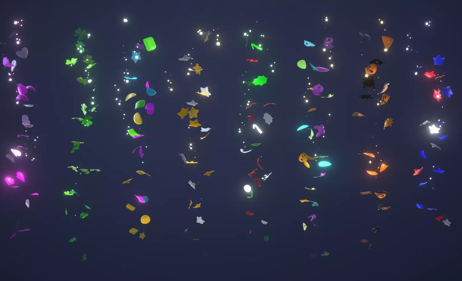 Super Confetti FX 1.11-unity缤纷五彩纸屑特效特效包