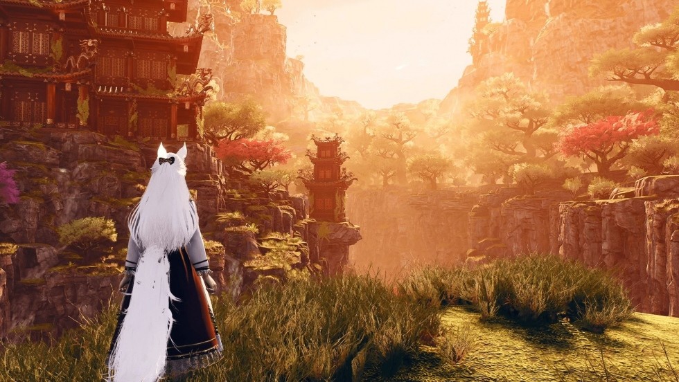 UE4虚幻5影视级国风奇幻仙侠场景古代人物可爱美女角色狐狸3D模型