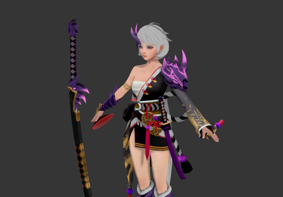 女武士bip带表情绑定