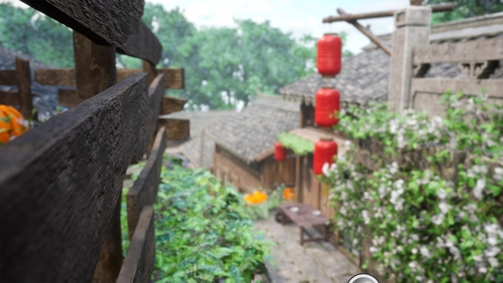UE5虚幻5 Modular Chinese mountain town 模块化中国古城场景