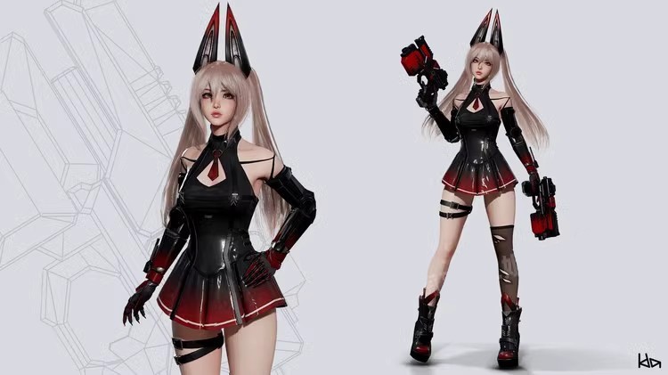 UE4虚幻引擎 Cosmo Bunny Girl科斯莫兔女郎人物角色模型