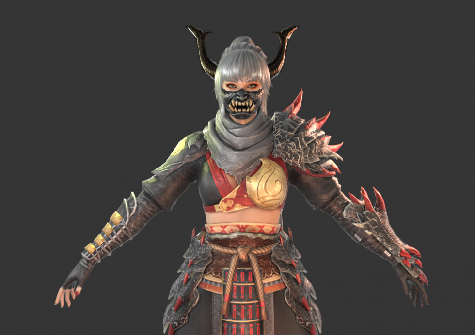 PBR 女战士模型