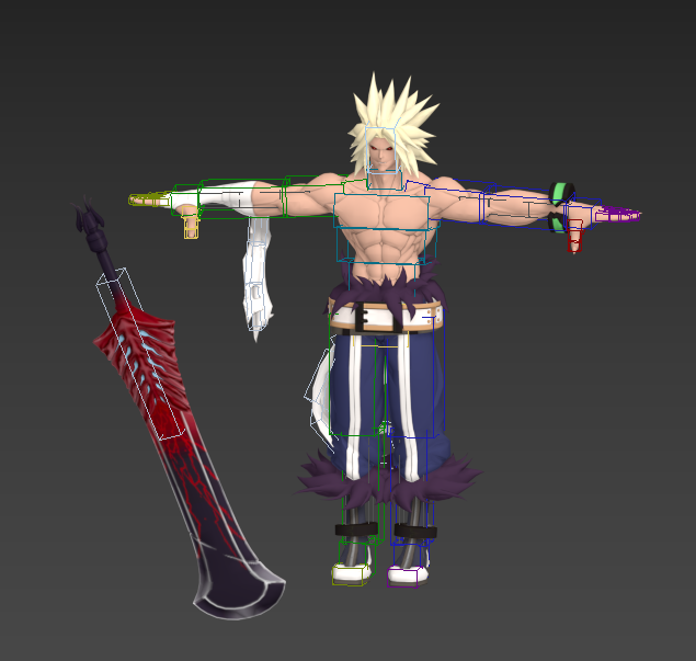 狂战士skin绑定动画模型