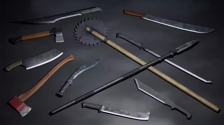 Melee Weapons近战武器刀斧头锤子砍刀蓝图UE4虚幻5游戏资产资源