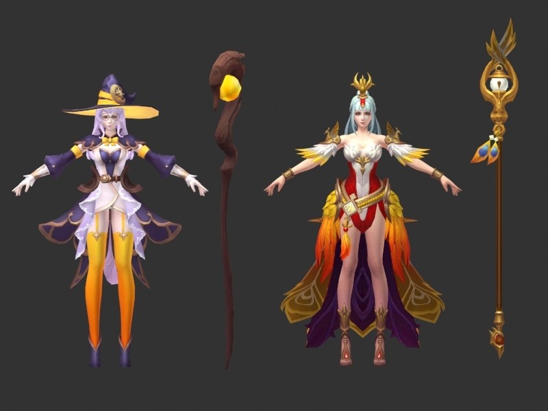 王昭君皮肤3D模型