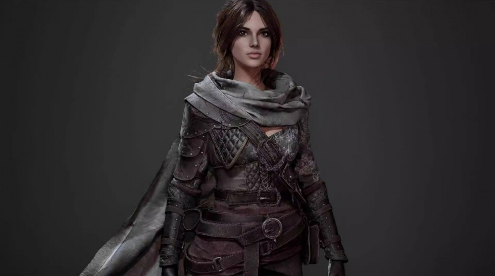 UE4虚幻5 Assassin Girl 魔幻游戏写实角色女刺客模型