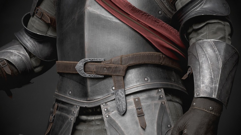 UE4虚幻5 Knight 游戏中世纪骑士战士角色模型