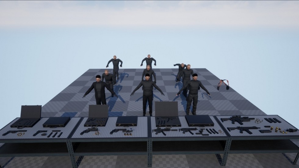 UE4虚幻5 TSam Agent 游戏男性特工角色模型