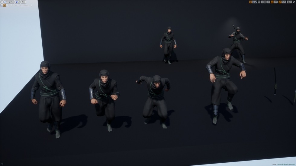UE4虚幻5 Samurai Ninja 忍者角色模型
