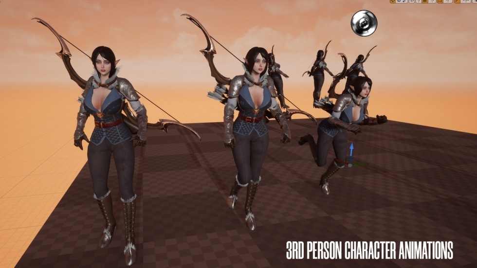 精灵弓箭少女角色模型