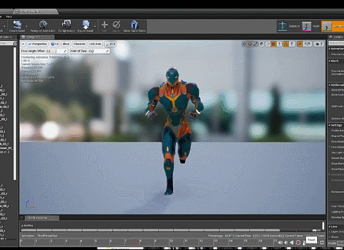 UE4虚幻5 Sci-FI Cyber Robot 01 科幻网络机器人角色模型