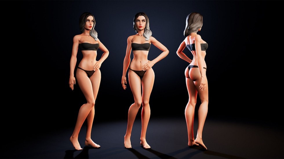UE4虚幻5 Stylized Female 风格化女性角色模型