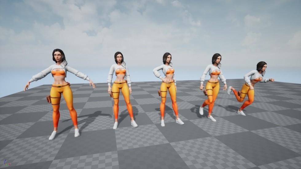 UE4虚幻5 Stylized Female 风格化女性角色模型