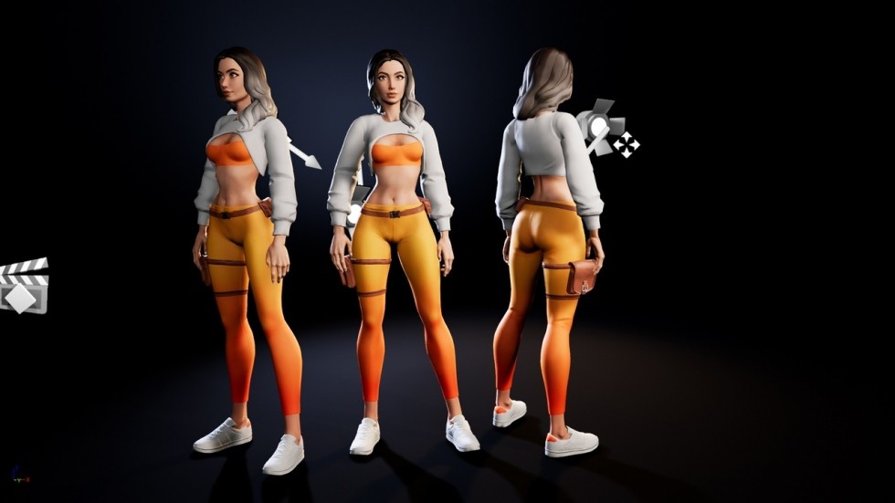 UE4虚幻5 Stylized Female 风格化女性角色模型