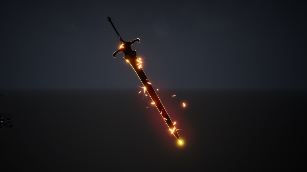 UE4虚幻5 Sword FX 武器附魔发光Buff粒子特效