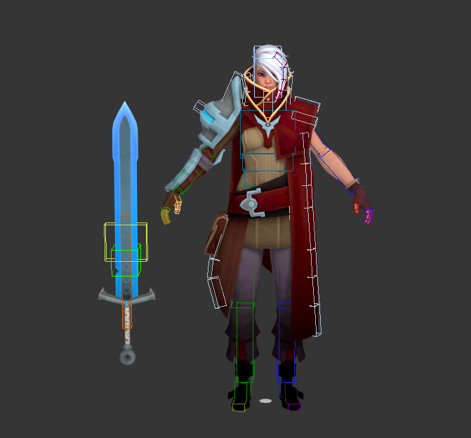女剑士游戏角色模型
