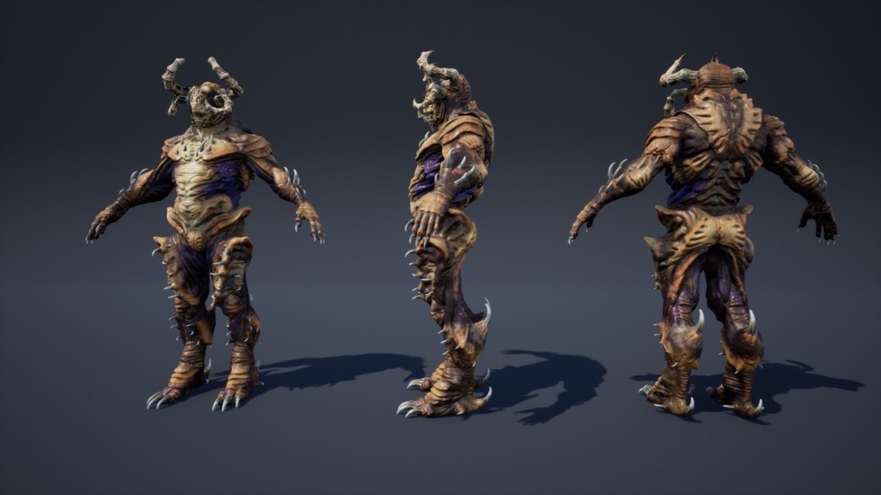 UE4虚幻5 Humanoids Monsters Pack 科幻怪物角色动画模型