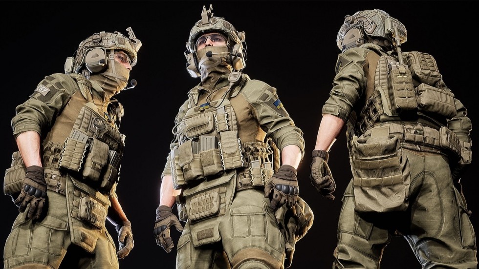 UE5虚幻4 写实士兵角色军事人物模型 