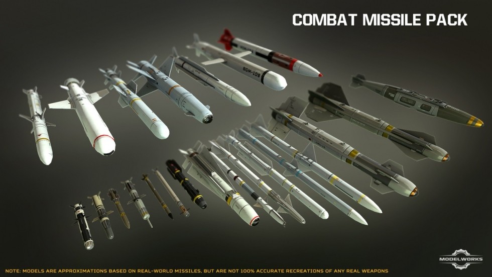 UE4虚幻5 Combat Missile Pack 作战导弹动画模型