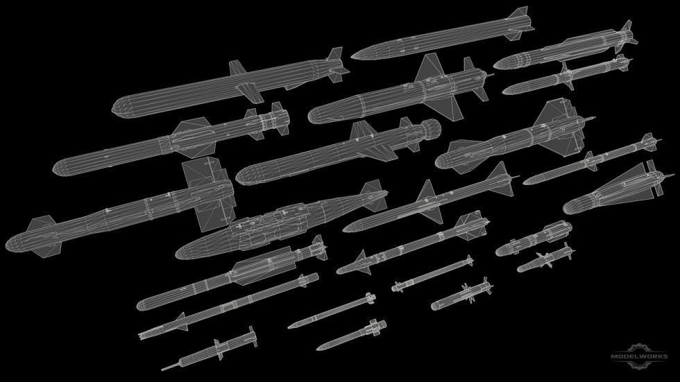 UE4虚幻5 Combat Missile Pack 作战导弹动画模型