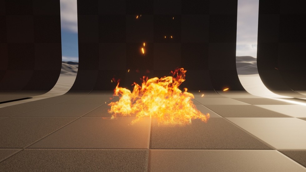 UE5虚幻5 Flame Vfx Pack 火焰火堆烛火篝火特效包