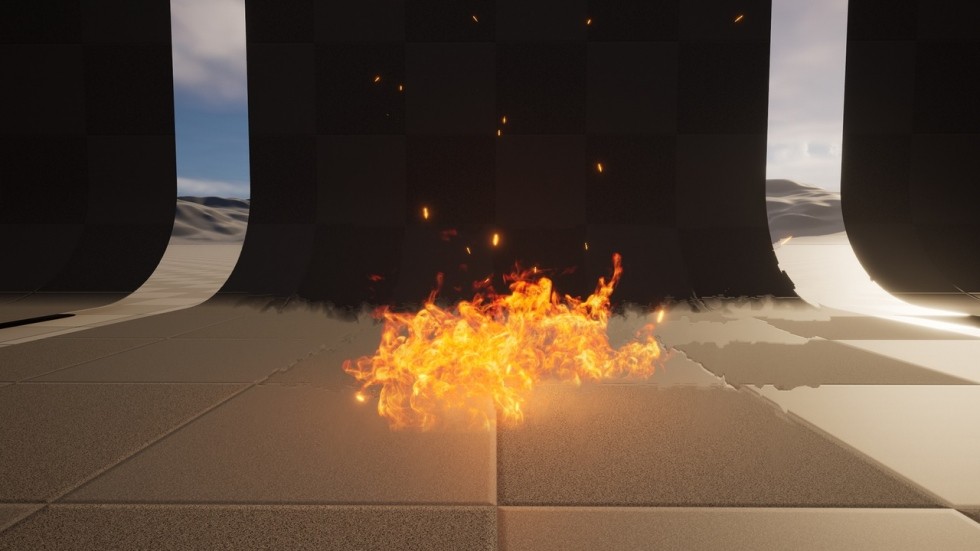 UE5虚幻5 Flame Vfx Pack 火焰火堆烛火篝火特效包