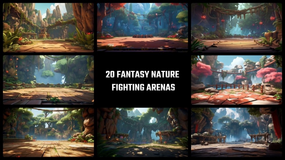UE4虚幻5 4k 战斗竞技场背景素材