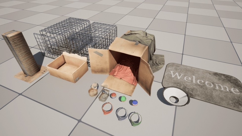 UE4虚幻5 Cats Pack 小猫猫咪角色模型带动画