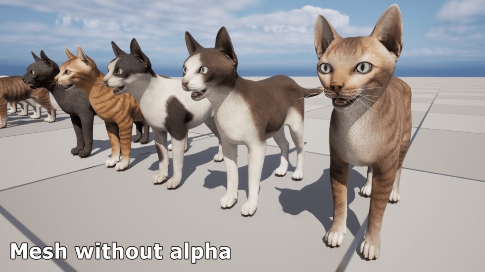 UE4虚幻5 Cats Pack 小猫猫咪角色模型带动画