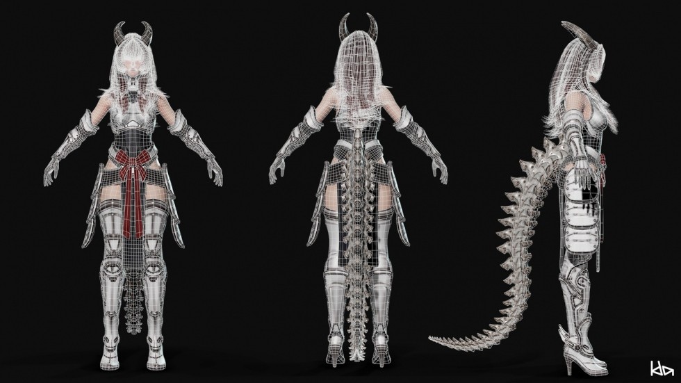UE4虚幻5 Cosmo Dragon Girl 可爱龙族女孩动捕面捕人物