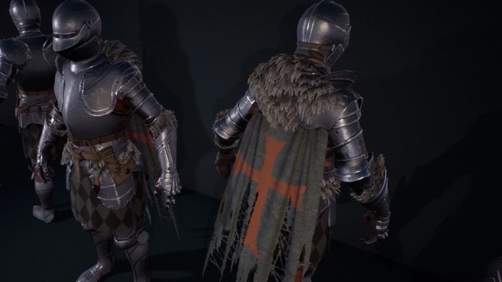 UE4虚幻5 Gothic Knight 披风骑士人物角色模型
