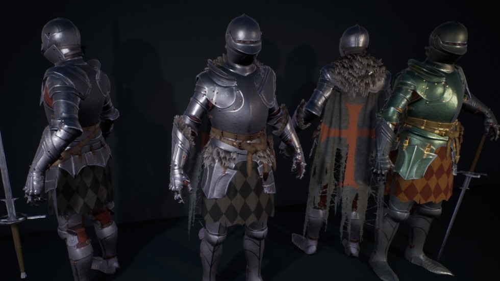 UE4虚幻5 Gothic Knight 披风骑士人物角色模型