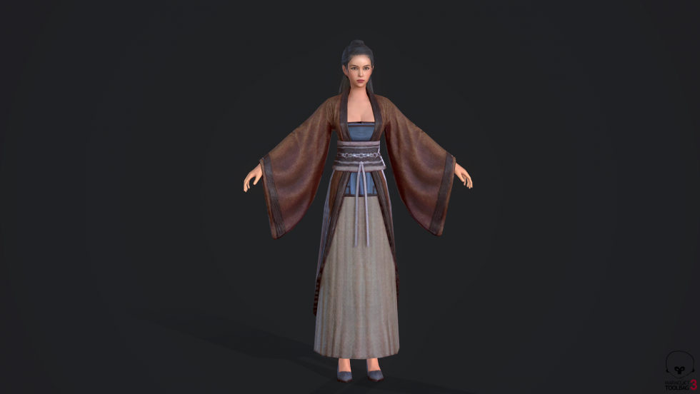 漂亮的古代女人模型