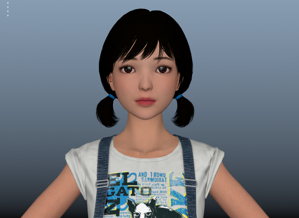 邻家小妹，带面部绑定