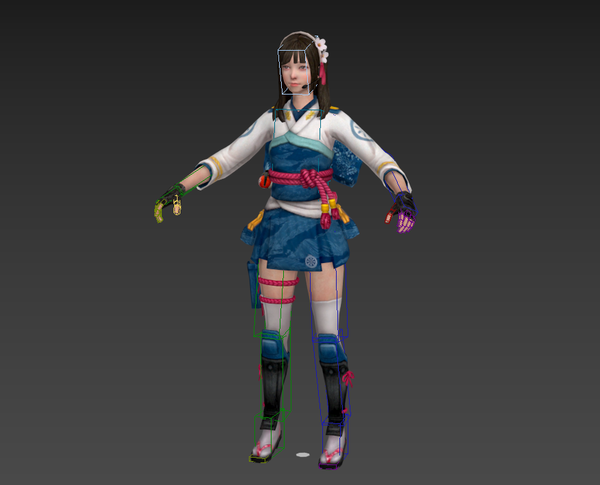 无尽战区 萌妹子绑定模型