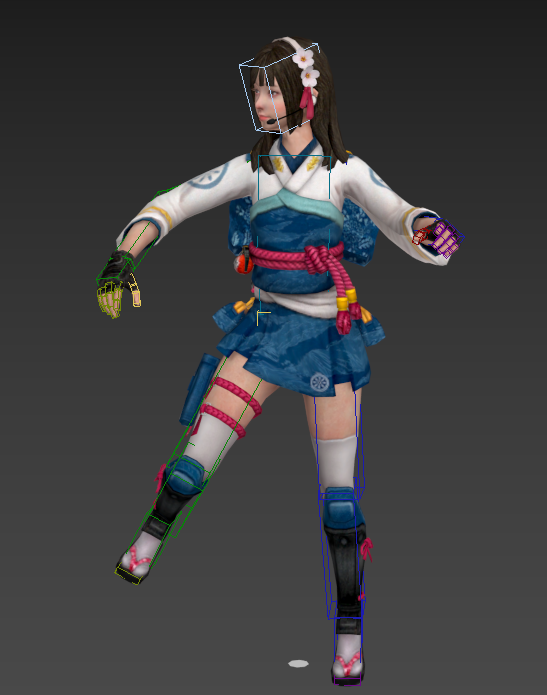 无尽战区 萌妹子绑定模型