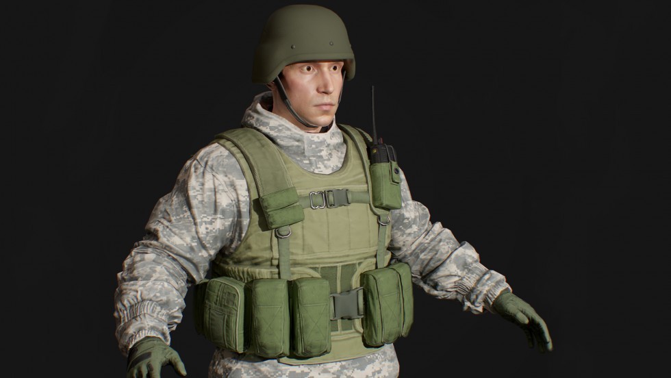 UE4虚幻5 Male Soldier 男性士兵角色模型